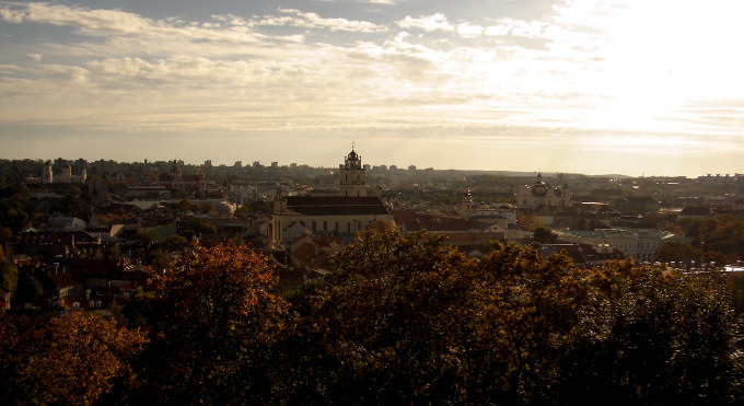 Blick ber Vilnius